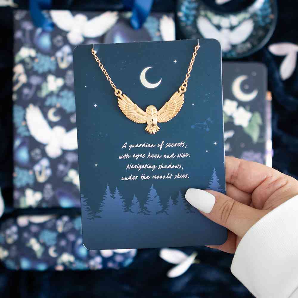 Something Different - Night Owl Carte avec collier - Multicolore